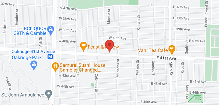 map of 151 W 41ST AVENUE